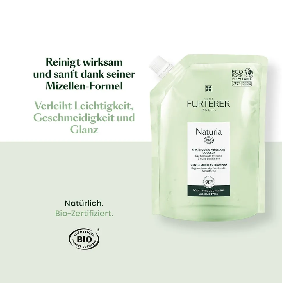 Rene Furterer Naturia Sanftes Mizellen-Shampoo 400 ml Refill