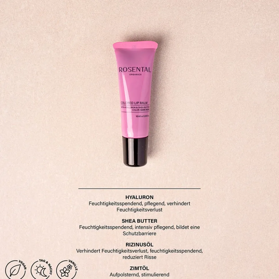 Rosental Organics Colored Lip Balm Dark Rose 10 ml