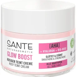 SANTE Glow Boost Aminosäure & Bio-Aloe Vera Rosiger Teint Creme AHA 50 ml