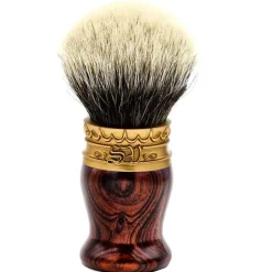 Saponificio Varesino Shaving Brush - Pewter / Coco Cocobolo handle
