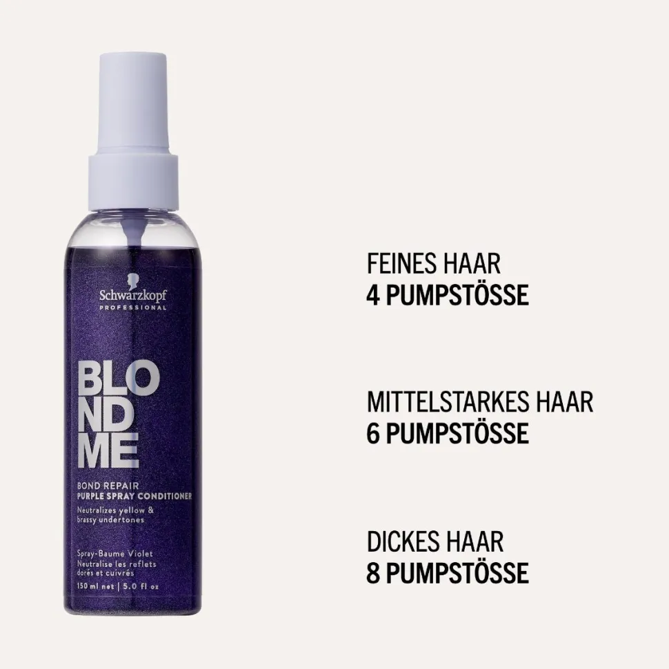 Schwarzkopf Blondme Purple Toning Spray Conditioner 150 ml