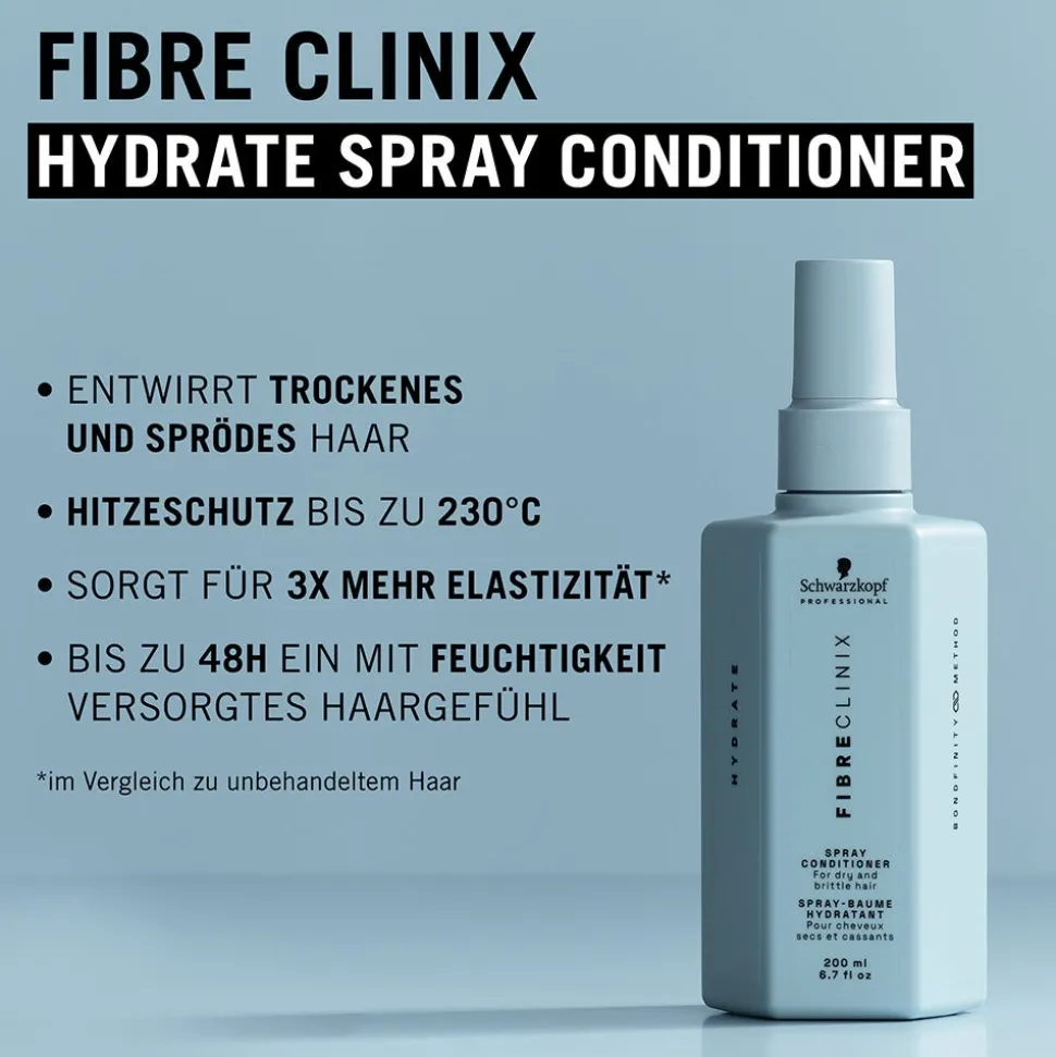 Schwarzkopf Fibre Clinix Hydrate Spray Conditioner 200 ml