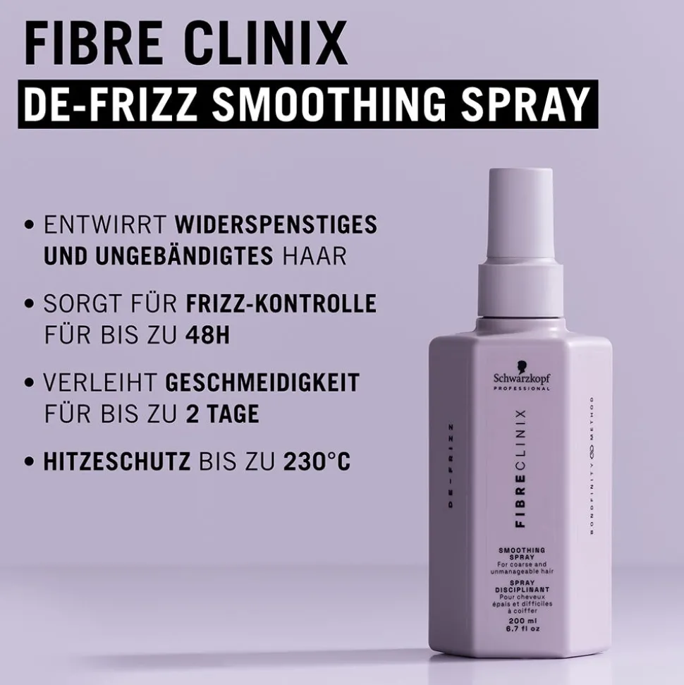 Schwarzkopf Fibre Clinix De-Frizz Smoothing Spray 200 ml