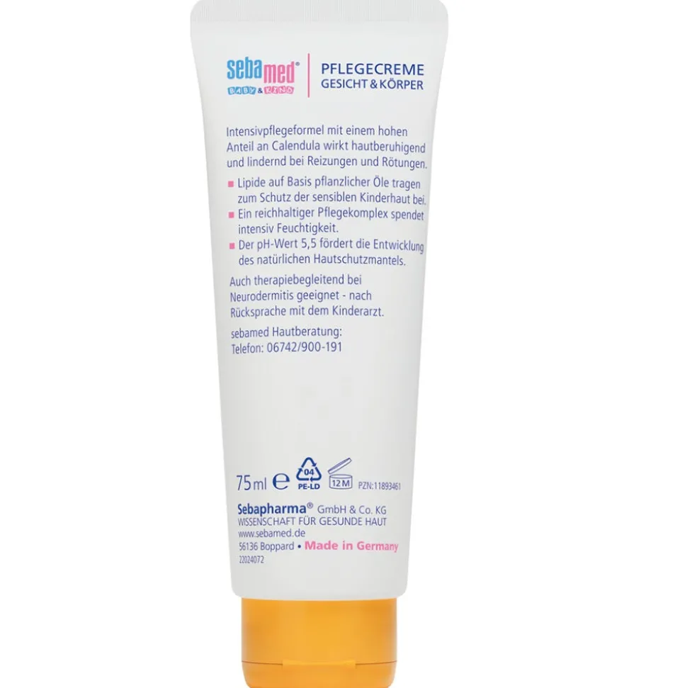 sebamed Baby&Kind Calendula Pflegecreme Gesicht & Körper 75 ml