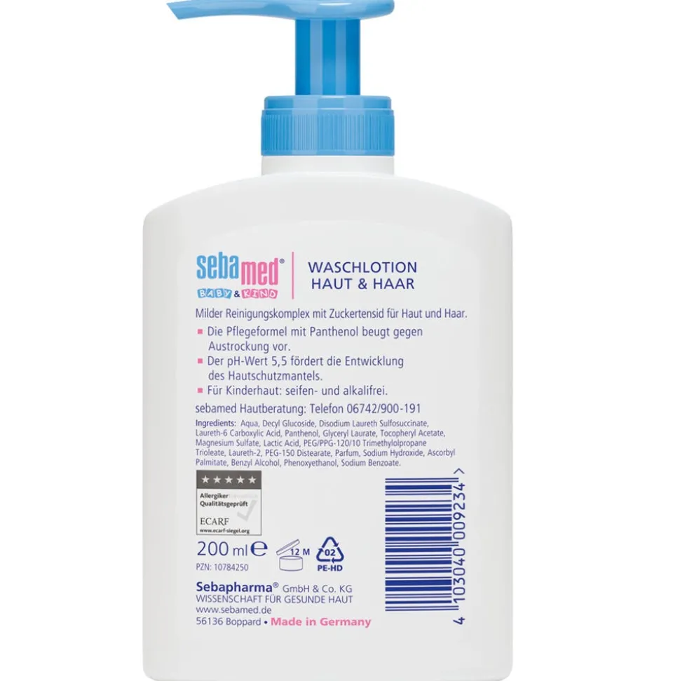 sebamed Baby&Kind Waschlotion für Haut und Haar 200 ml