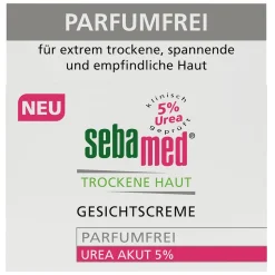 sebamed Gesichtscreme trockene Haut Parfumfrei Urea Akut 5 % 50 ml