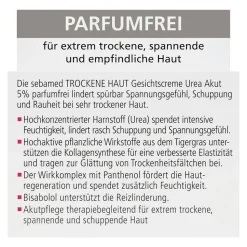 sebamed Gesichtscreme trockene Haut Parfumfrei Urea Akut 5 % 50 ml