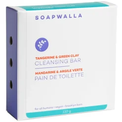 SOAPWALLA Tangerine & Green Clay Cleansing Bar 110 g