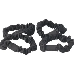 Solida Haargummi gerafft shiny schwarz