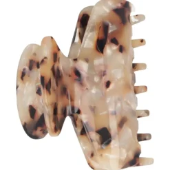 Solida Haarklammer braun gemustert 7 cm