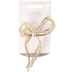 Solida Haarklammer Schleife gold
