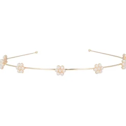 Solida Haarreif gold Blumenapplikation