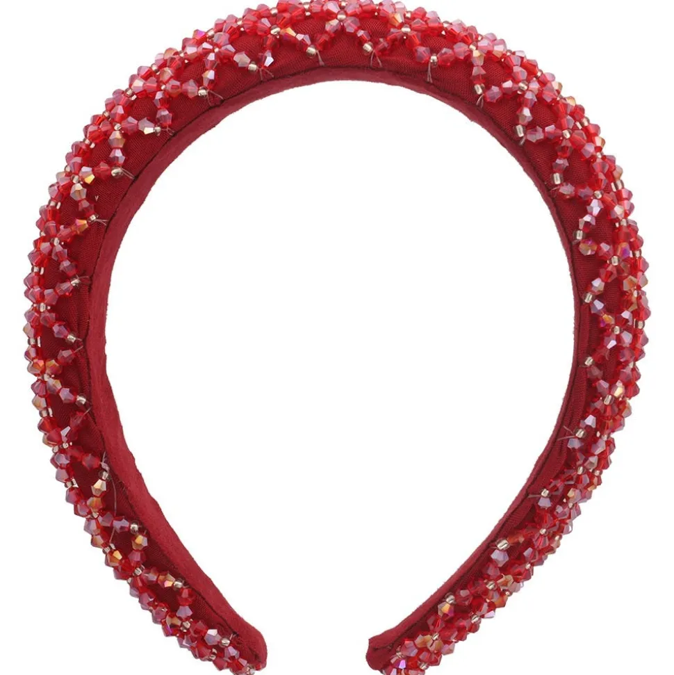 Solida Haarreif Strass rot