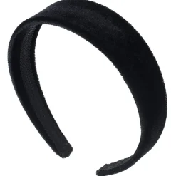 Solida Haarreifen Samt schwarz glatt