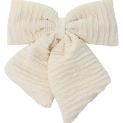 Solida Patentspange mit Schleife Cremeweiß