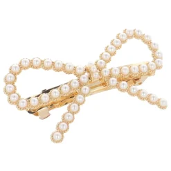 Solida Patentspange Schleife Perlen