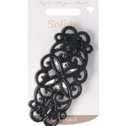Solida Patentspange schwarz shiny Ornamente