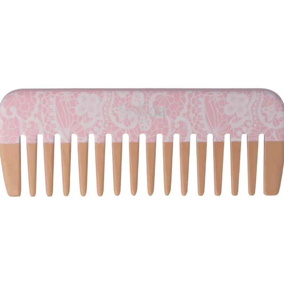 Solida Stylingkamm Rosa Spitze Print