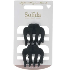 Solida Wasserwellklammer Krakenform matt Schwarz