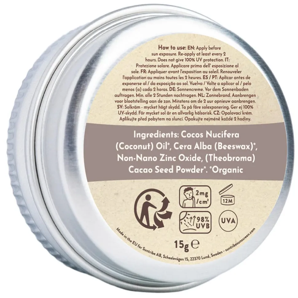 Suntribe Zink Sucscreen Sonnencreme LSF 50 Sport beige 15 g