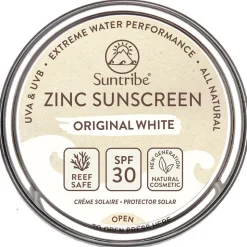 Suntribe Zink Sunscreen Sonnencreme LSF 30 Sport weiß 45 g