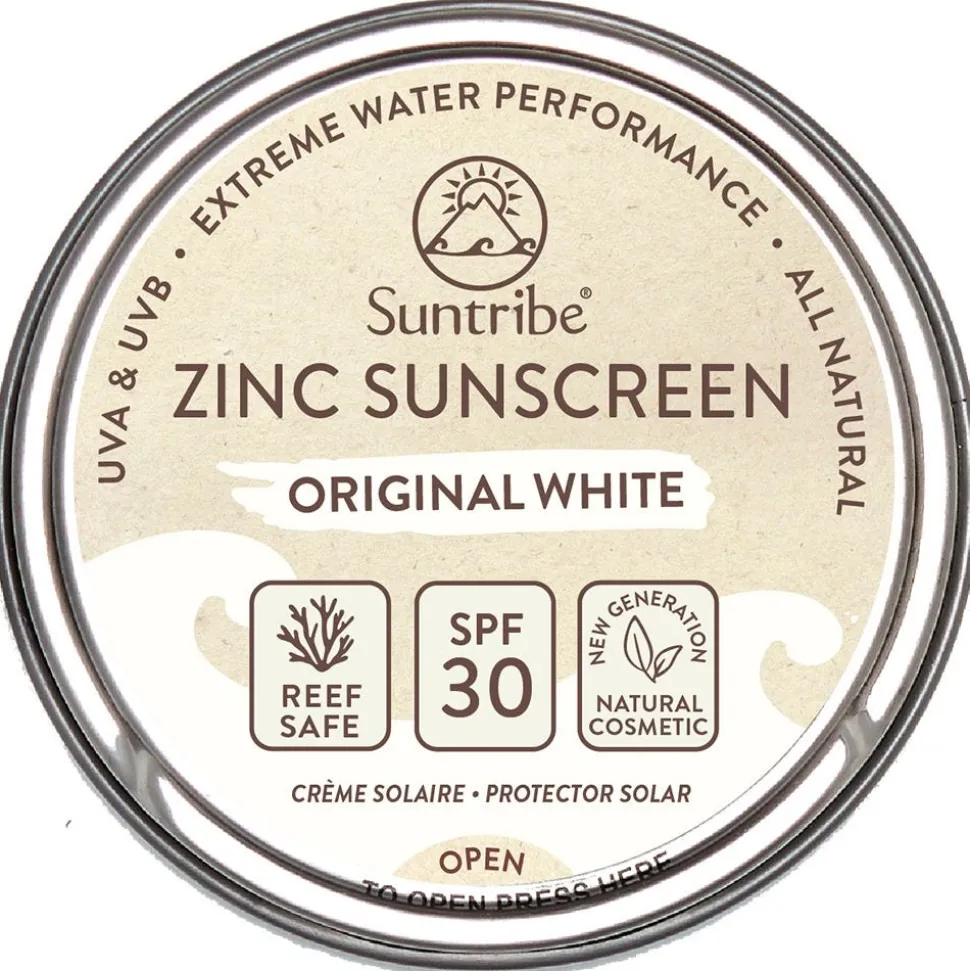 Suntribe Zink Sunscreen Sonnencreme LSF 30 Sport weiß 45 g