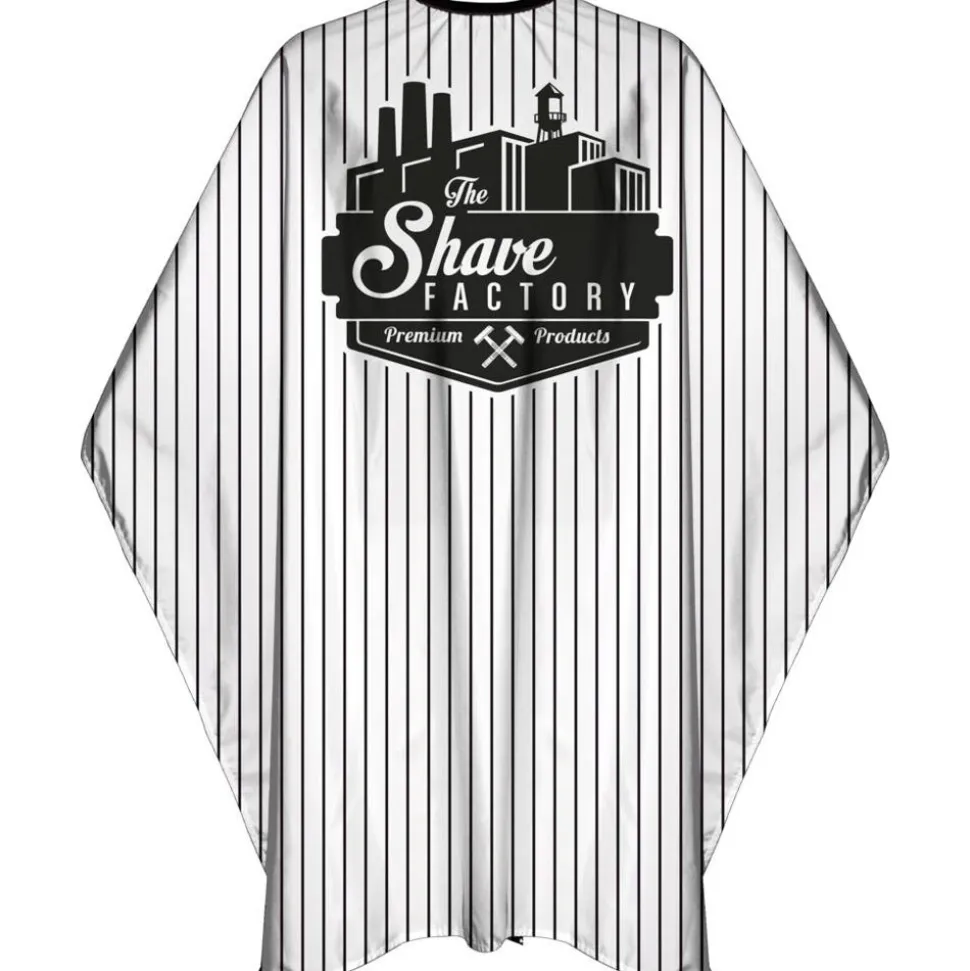 The Shave Factory Premium Stripes Barber Cape