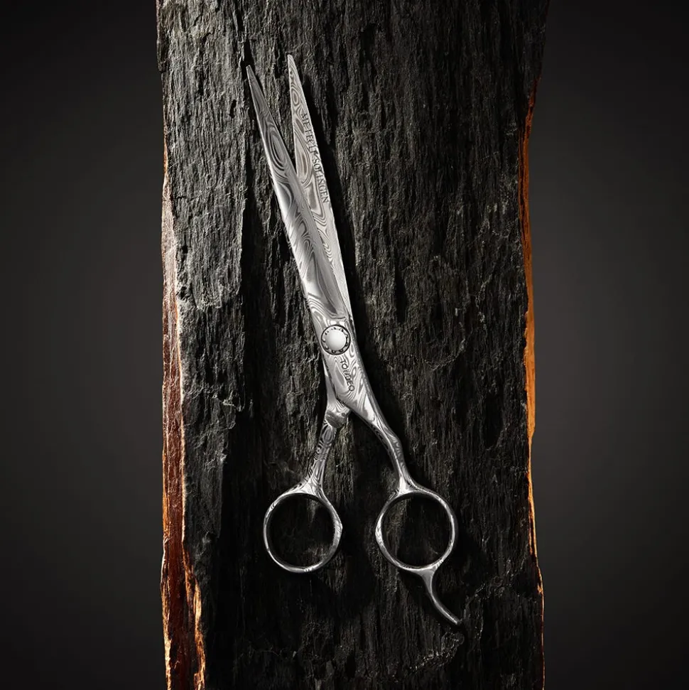 Tondeo Haarschneideschere THOR DAMAST Offset 7.0 CONBLADE