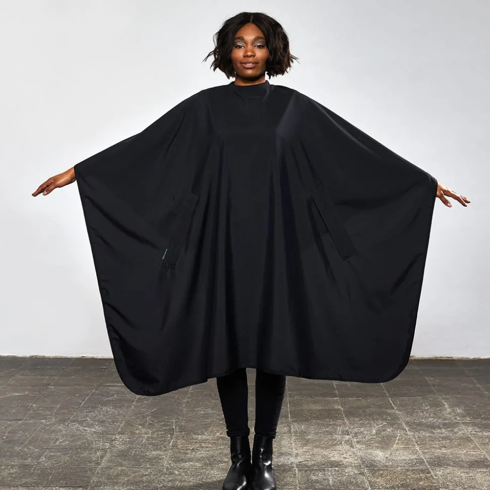 Trend-Design NANO Compact Uni Färbeumhang mit Druckverschluss Schwarz