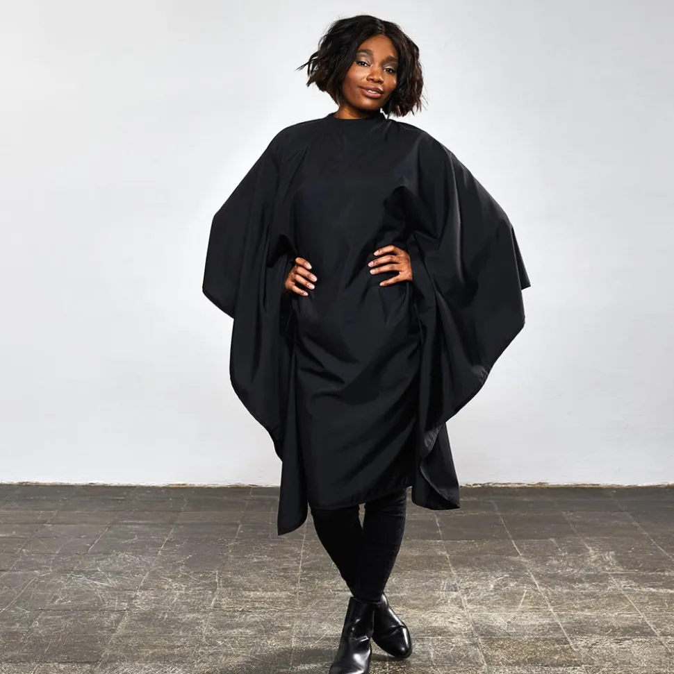 Trend-Design NANO Compact Uni Färbeumhang mit Druckverschluss Schwarz