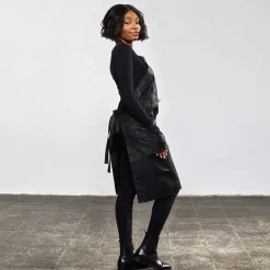 Trend-Design NANO Färbeschürze Schwarz Safari Look