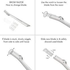 Tweezerman Brow Razor Wechselklingen