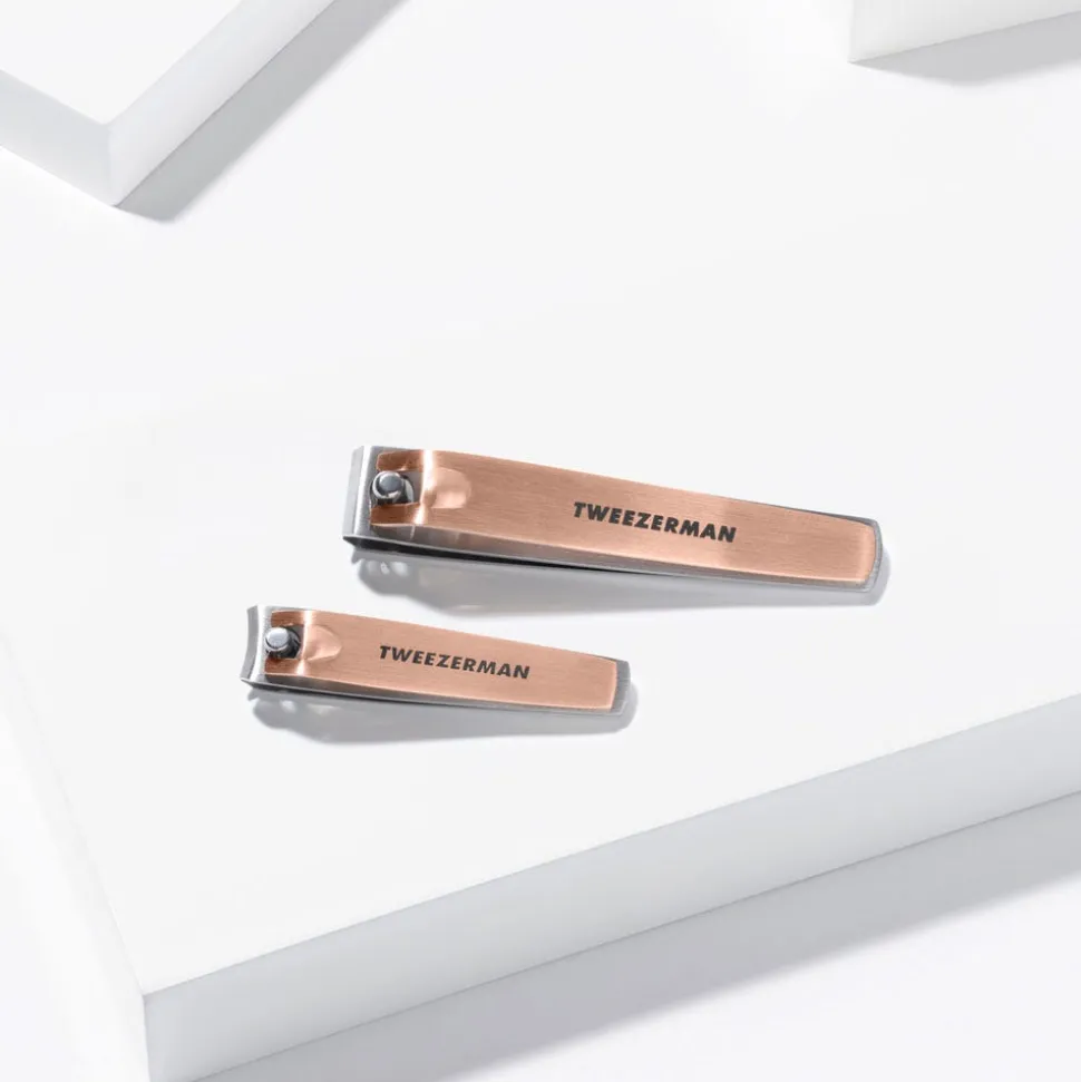 Tweezerman Combo Clipper Set Nagelknipser Rose Gold