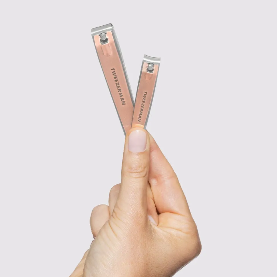 Tweezerman Combo Clipper Set Nagelknipser Rose Gold