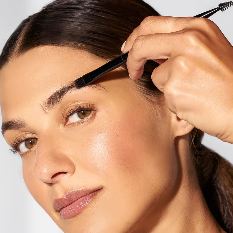 Tweezerman Flacher Augenbrauenpinsel & Bürste