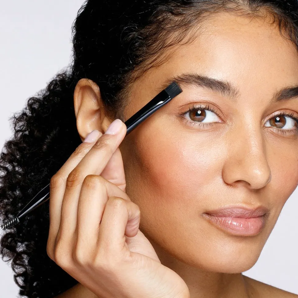 Tweezerman Flacher Augenbrauenpinsel & Bürste