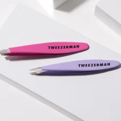 Tweezerman Mini Slant and Point Tweezer Set-Oval