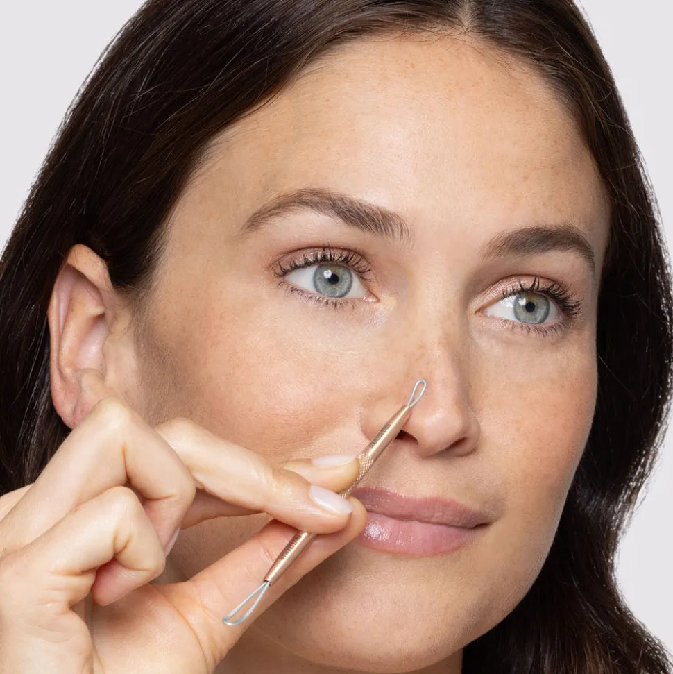 Tweezerman No-Slip Skin Care Tool Mittesserentferner Rose Gold