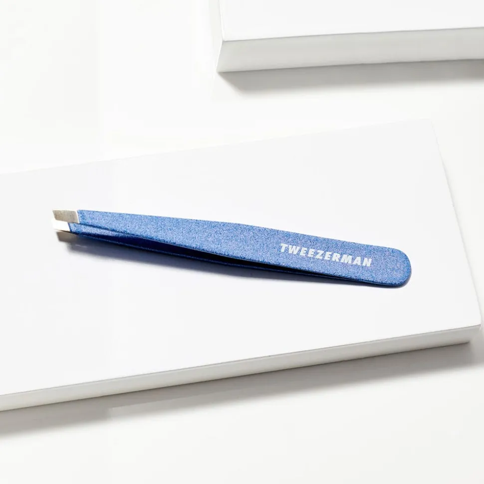 Tweezerman Slant Tweezer Schräge Pinzette Granite Sky