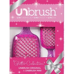 UNbrush Glitter Duo Set Rosenquarz Rosa