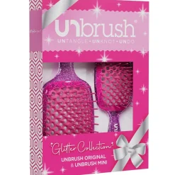 UNbrush Glitter Duo Set Rosenquarz Rosa