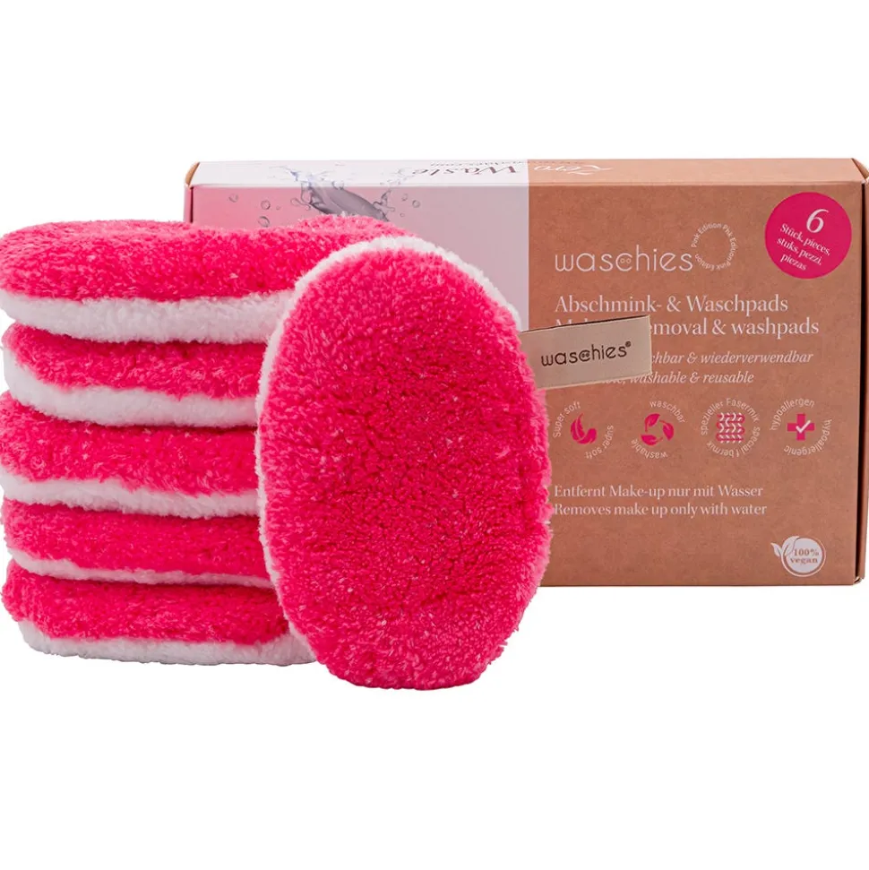 Waschies Abschminkpad Pink 6er-Set