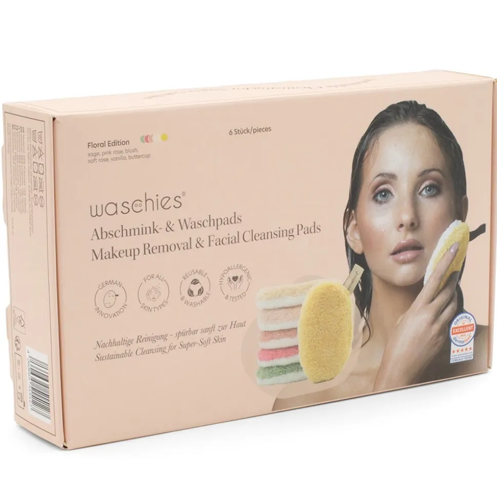 Waschies Abschminkpads Floral 6er Set