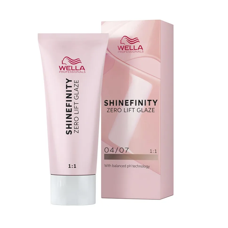 Wella Shinefinity Glaze Bitter Chocolate 04/07 Haarfarbe 60 ml