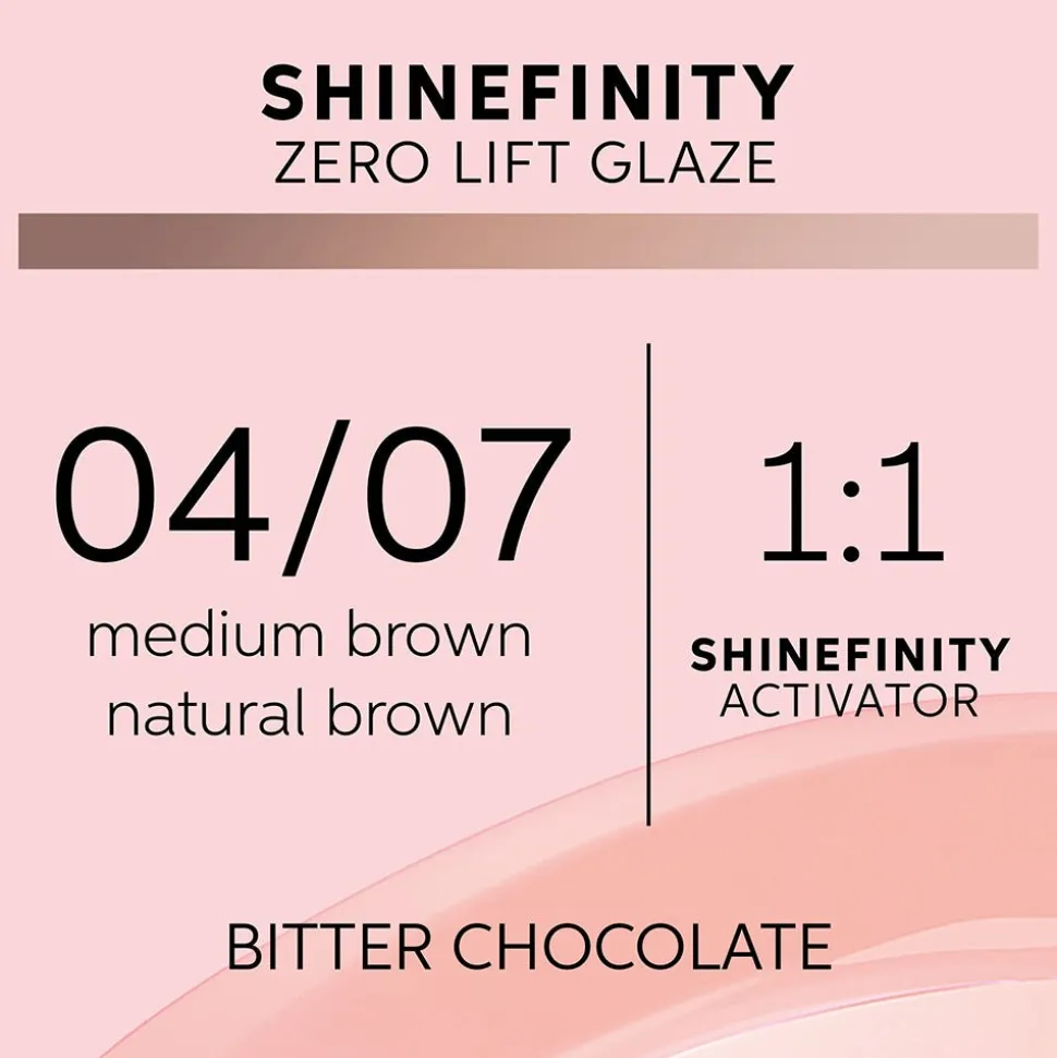 Wella Shinefinity Glaze Bitter Chocolate 04/07 Haarfarbe 60 ml