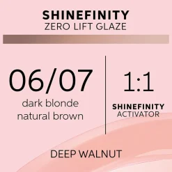 Wella Shinefinity Glaze Deep Walnut 06/07 Haarfarbe 60 ml