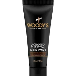 Woody's Activated Charcoal Body Wash 236 ml