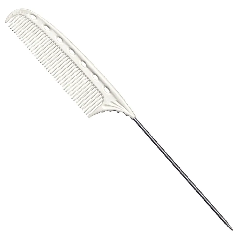 Y.S. Park Stielkamm mit Metallgriff Nr.103 weiß