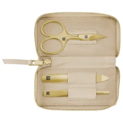 Zwilling Maniküre Pediküre Set 3 tlg. mit Kombi-Nagelschere beige